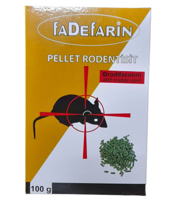 Fadefarin Pellet Rodentisit Fare Ve Sıçan Zehiri 100 Gr